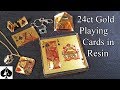 Casting Gold Effect Playing Cards in Epoxy Resin with AMAZING results