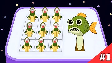 Brainzot Run Merge Battle - Tung Tung Sahur Evolution, Merge Master Walkthrough Gameplay 01