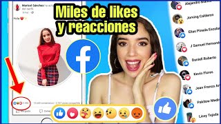 COMO TENER MUCHOS LIKES EN FACEBOOK 2023 Y REACCIONES! / Rápido y fácil