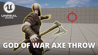 How to Make Kratos' God of War Axe Throw in Unreal Engine 5