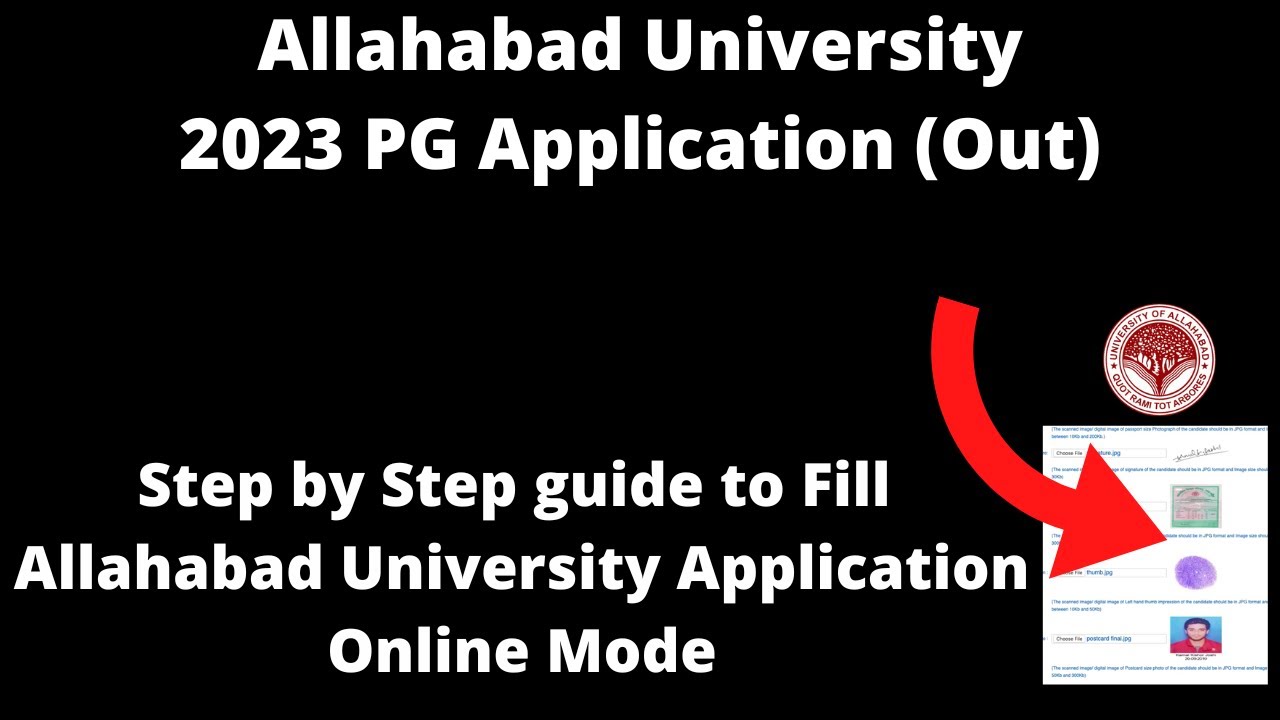 Allahabad University Admission 2023 Application (Started) How to Fill