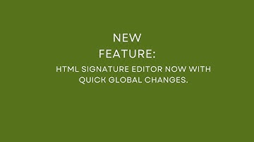New - Apply changes in the all HTML email signature content