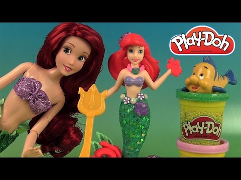 Play Doh La Petite Sirène Ariel & ses amis marins Ariel & Undersea Friends Pâte à modeler