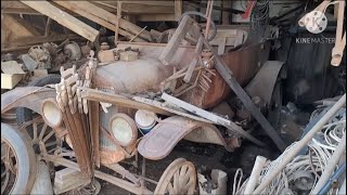 Abandoned farmstead prewar Ford hoard! Model A, T,  Ford + Chevrolet trucks, Galaxie convertible!