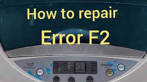 how to repair Error F2 DAEMA washing machine 7#videoviral #repairing #washingmachine