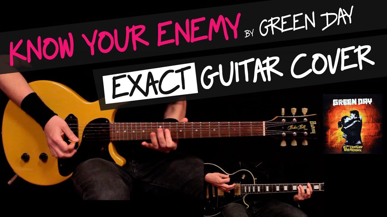 Know Your Enemy guitar cover by GV  How to play Green Day