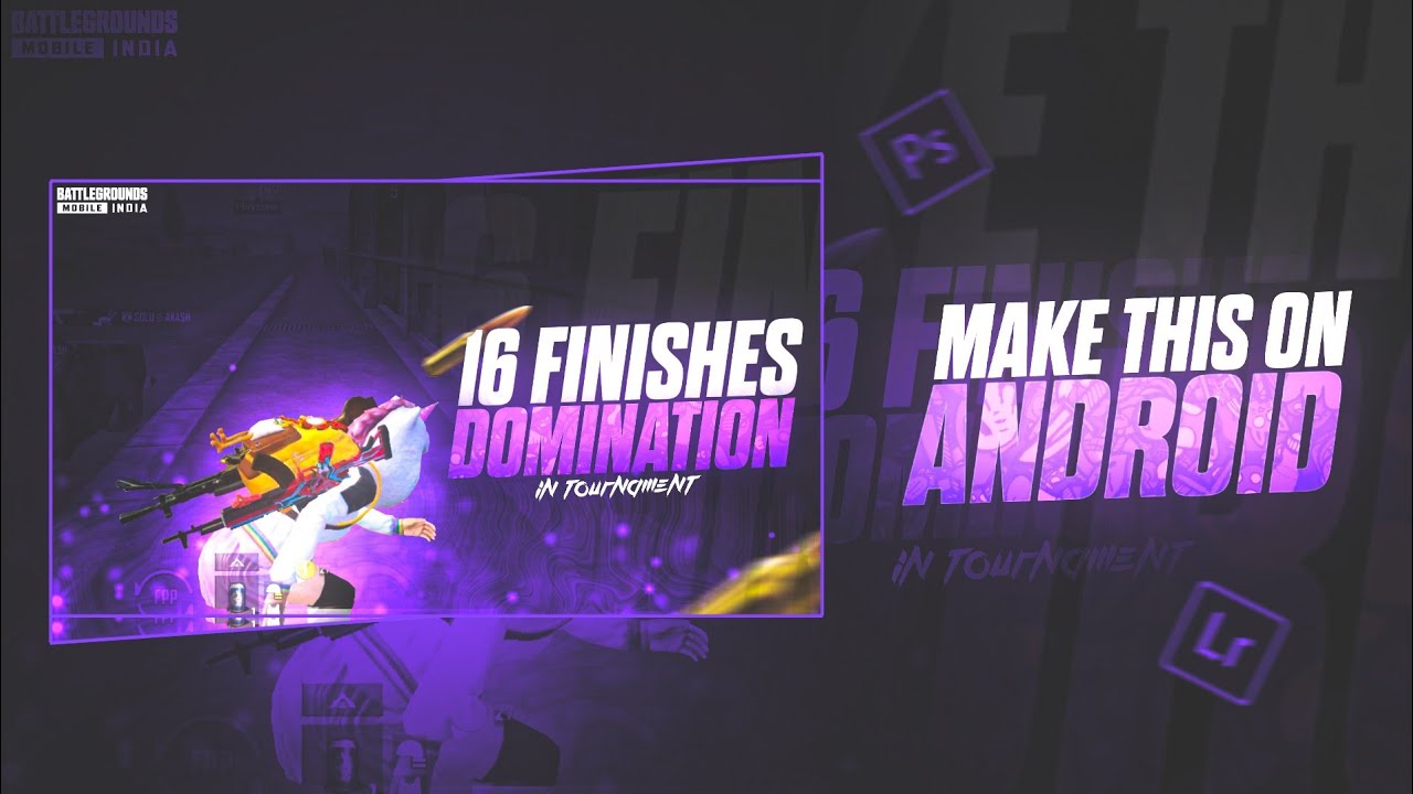 Pubg Thumbnail Tutorial On Android | How To Make PUBG / BGMI Thumbnail On Android | Sushant OP |