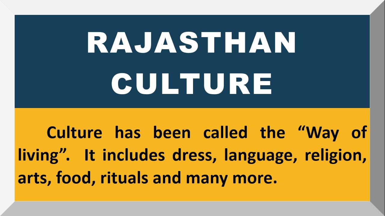 culture of rajasthan essay in english