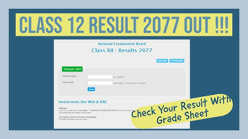 NEB Class 12 Result of 2077 Out !!!