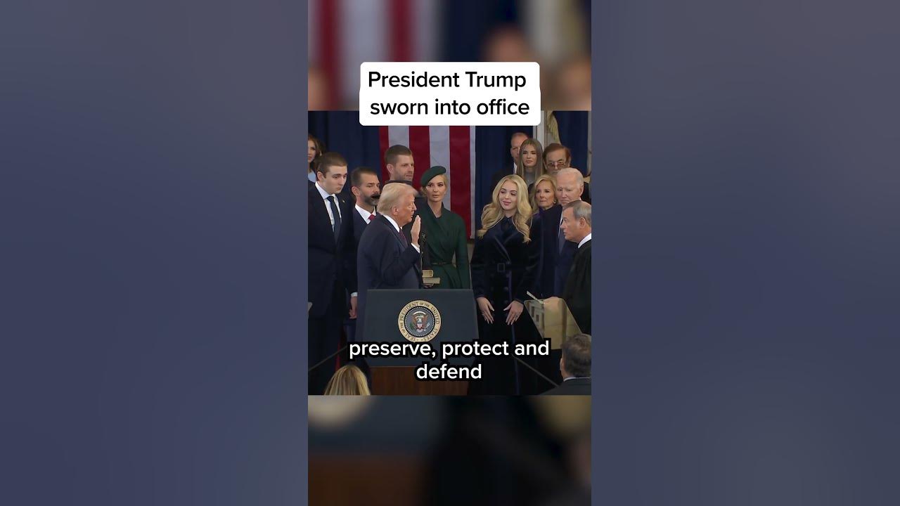 PRESIDENT TRUMP SWEARING IN 2025 YouTube