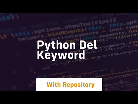 python del keyword