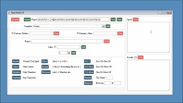 Regex Builder 2 Tutorial 1 -  Brief Overview