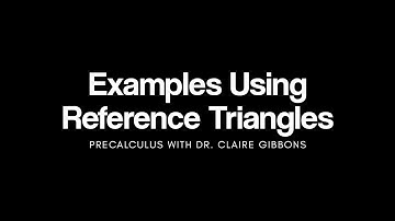 Examples using Reference Triangles