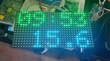 Arduino mega and led matrix panel.