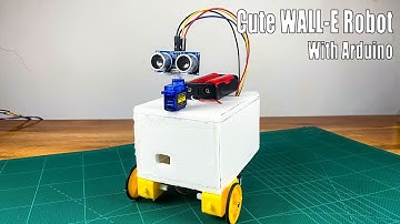 How to make a cute WALL-E smart robot with Arduino step  by step #sritu_hobby #arduinoproject #diy
