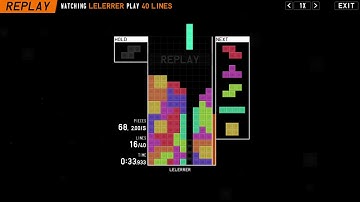 TETR.IO | 40L Sprint - 50 seconds.