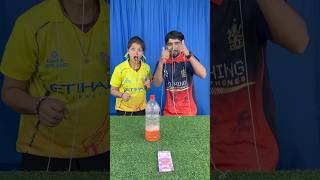 CSK Vs RCB Amazing bottle flip and clip punishment challenge #game #shorts
