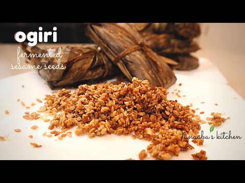 How To Make Ogiri / Ogeri - Fermented Sesame Seeds flavor booster West African Umami flavors