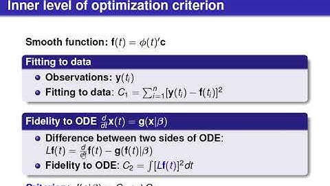 Lecture 25: Estimating Parameters in Ordinary Differential Equations - Part 3