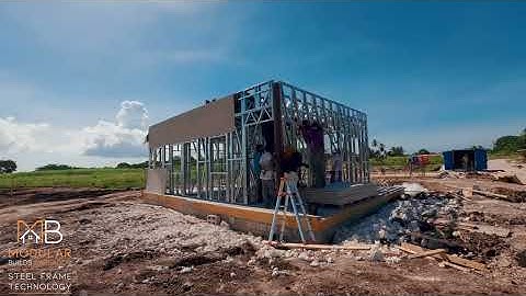 Timelapse on how we built a Steel Frame in 3 hours