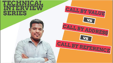 Call by Value Vs Call by Reference Vs Call by Address