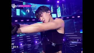 ATEEZ SAN CYBERPUNK my favorite part💜 music bank KBS 230106