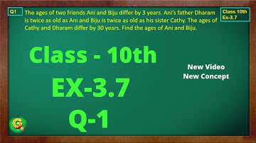 Ex 3.7 Q1 Class10 | Linear Equation in Two Variable | Exercise 3.7 | Class10 Ex 3.7 Q1 | Green Board