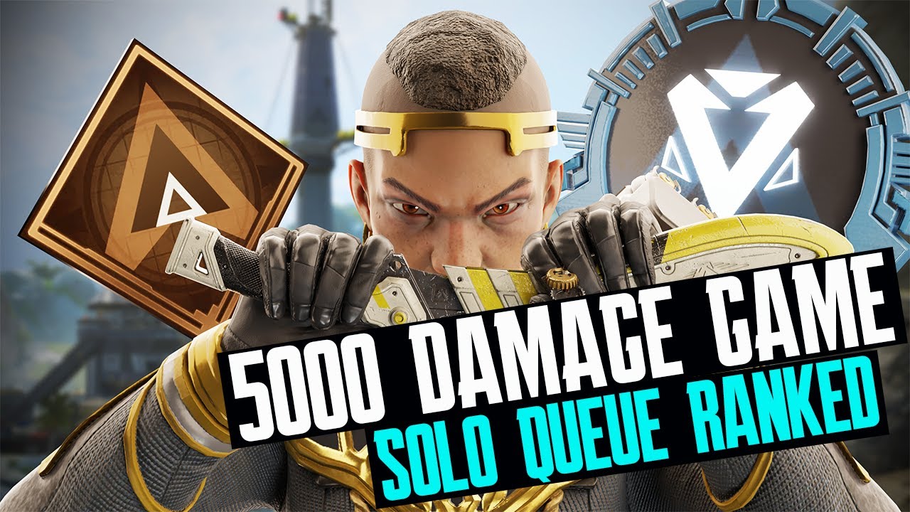 5000 Damage Ranked Match Solo Queueing Rookie to Diamond (Apex Legends Season 13)