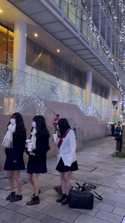 Japanese School-girls 🧡 Illumination  #shorts
