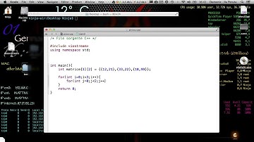 C++ [video 11] matrici o array bidimensionali