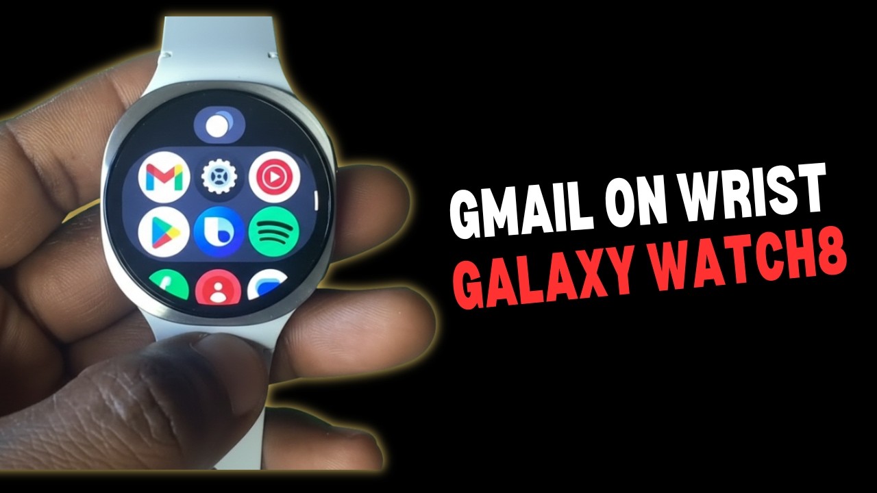Checking Emails with Gmail on Galaxy Watch 8 - YouTube