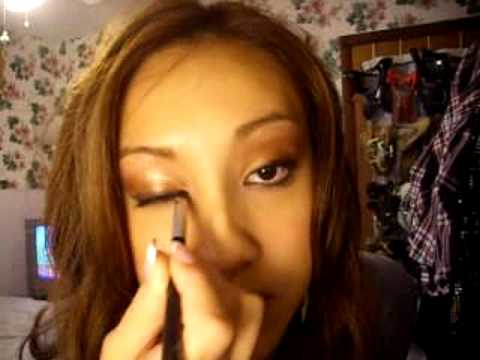 Easy Golden Brown Makeup Tutorial (School Look)