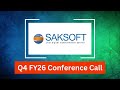 Saksoft Q4 FY26 Concall: Revenue Growth Accelerates, US Business & FY27 Outlook
