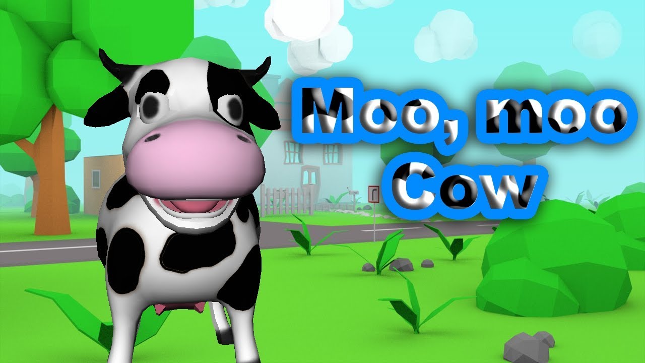 🐄 Moo, Moo Cow 🐄 | Cow Song | Nursery Rhymes Songs for Kids | Karaoke for  Сhildren - YouTube