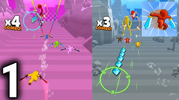 Attack On Giants! - Gameplay / Walkthrough Part 1 - All Levels 1-5 (IOS & Android Game)