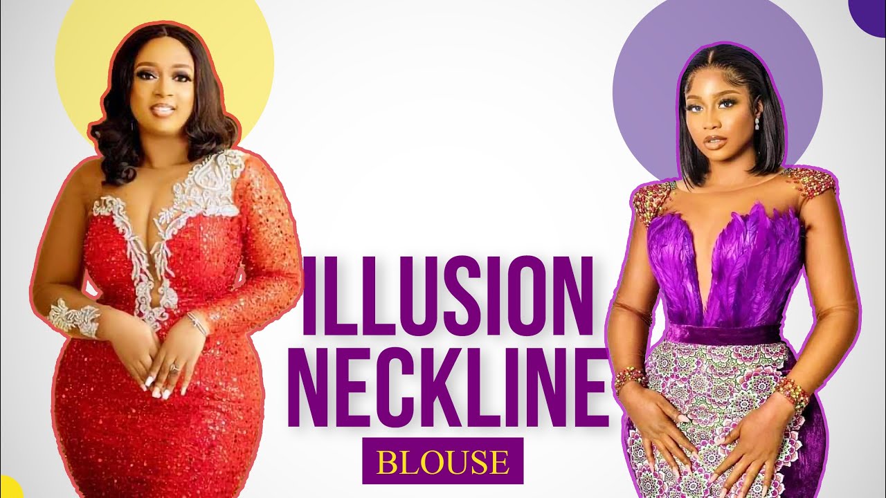 ILLUSION NECKLINE SEWING TUTORIAL  How to make a PRINCESS DART BUSTIER  with ILLUSION NECKLINE 