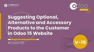 Suggesting Optional, Alternative, and Accessory Products to the Customer in Odoo 15 Website