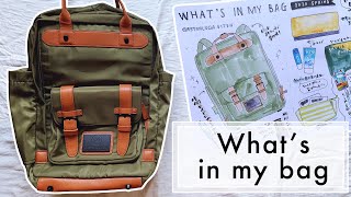 What's in my bag?【カバンの中身紹介2020春】手帳にもページを作ってみよう！