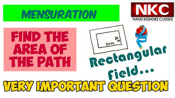Area of Path of Rectangular Field| Mensuration| Formula| Area of Rectangle| Very Well Explained