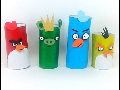 Angry Birds своими руками из бумаги!