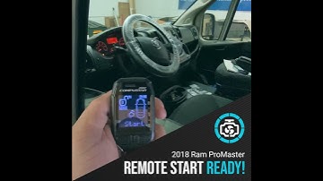 Compustar PRO T12 Remote Start on 2018 Ram ProMaster Remote Start