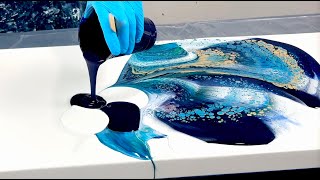 NEW Disrupted Open Cup Pour~Fluid Art~Acrylic Pouring~250