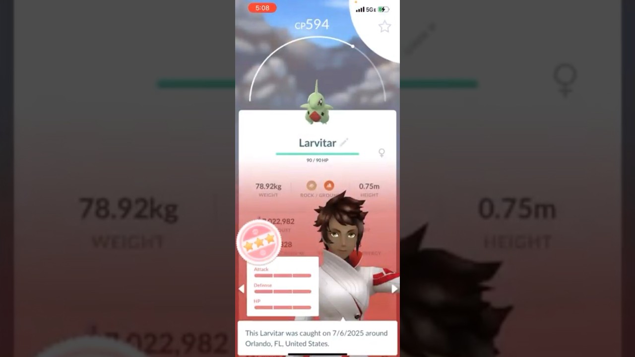 💯I Hatched a 100 IV LARVITAR In Pokemon Go!💯 