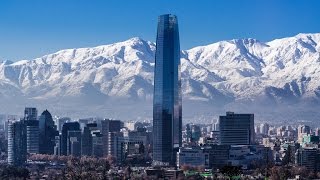 Santiago, is the capital and largest city of Chile,  cityscape, Mapocho River,  Andes Mountains