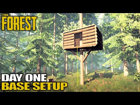 The Forest PS5 Survival - Part 2 - Starting Home Base! 
