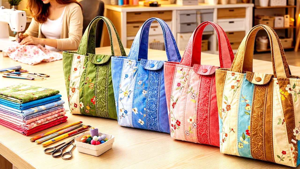 Vintage Quilted Patchwork Handbag | Cottage Style Aesthetic - YouTube