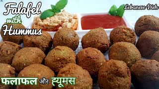 How to Make Falafel And Hummus | Lebanese Falafel | Falafel with Hummus | फलाफल और ह्यूमस की रेसिपी