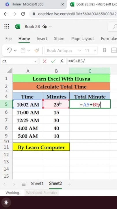 How To Calculate Total Time in Excel | Total Time In Excel | # ...