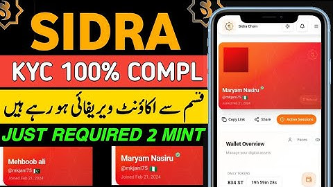 Sidra Chain KYC New Update | Sidra Chain KYC Verification pending | Sidra Chain KYC Kaise Kare