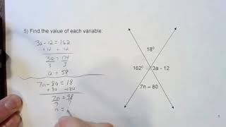 Algebra with Angles Notes